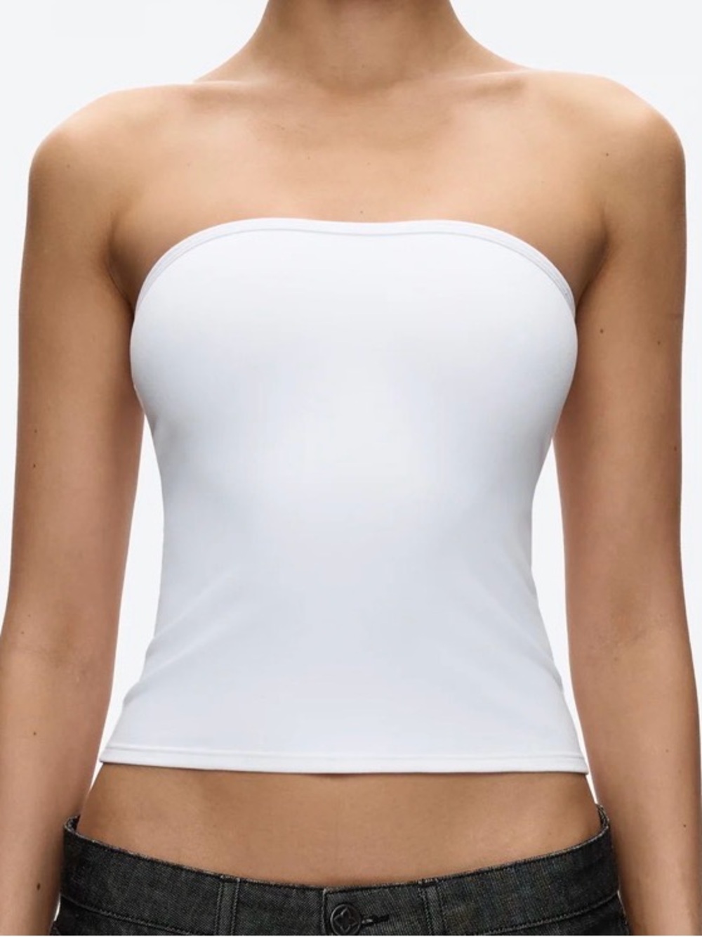 Tank Air Tube Top in White